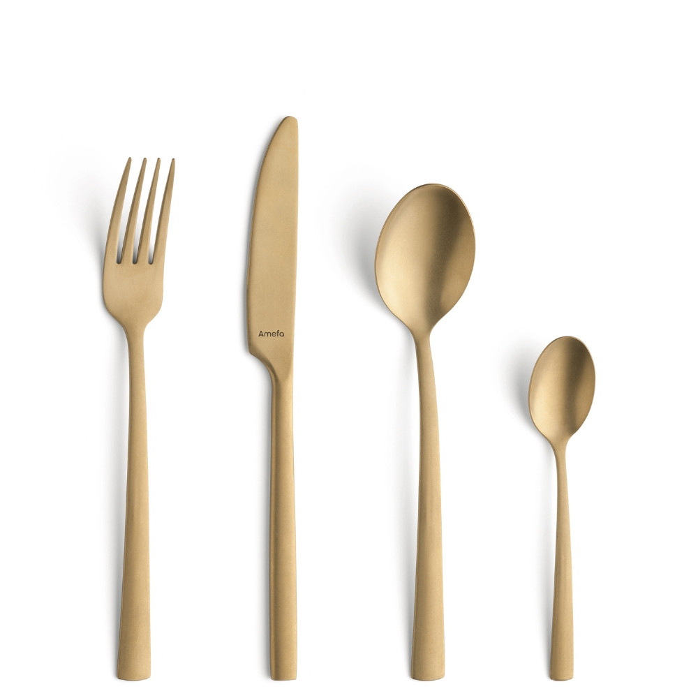 Manille 16pce Gold Cutlery Set