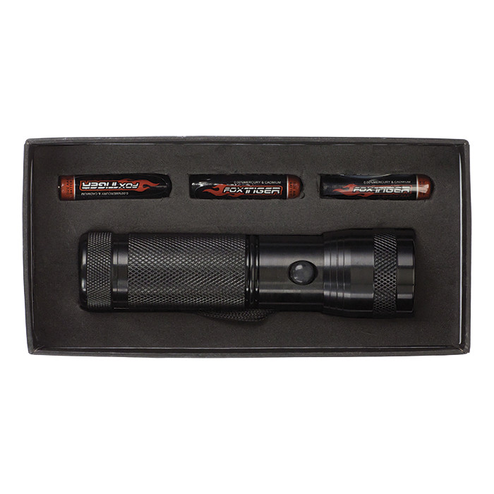 Torch with 14 LED Lights - Black