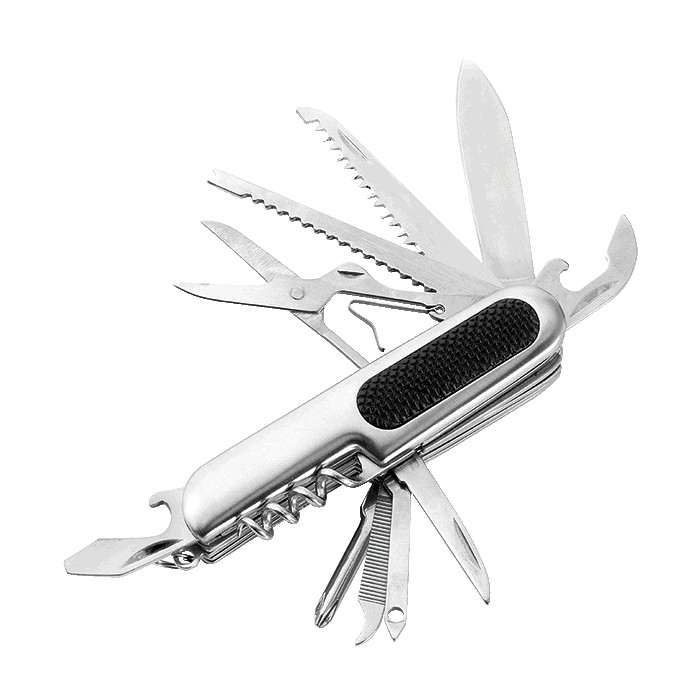 11 Function Pocket Knife - Silver