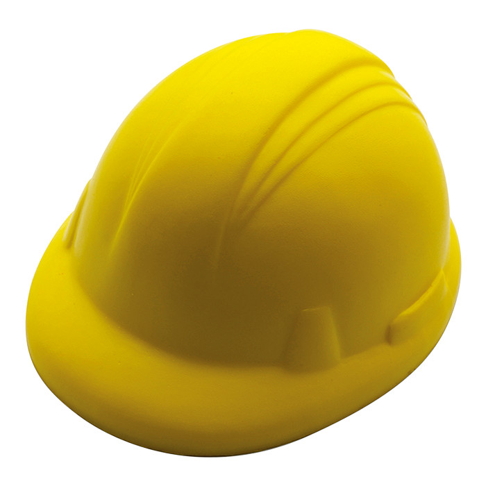 Hard Hat Shaped Stress Ball - Yellow