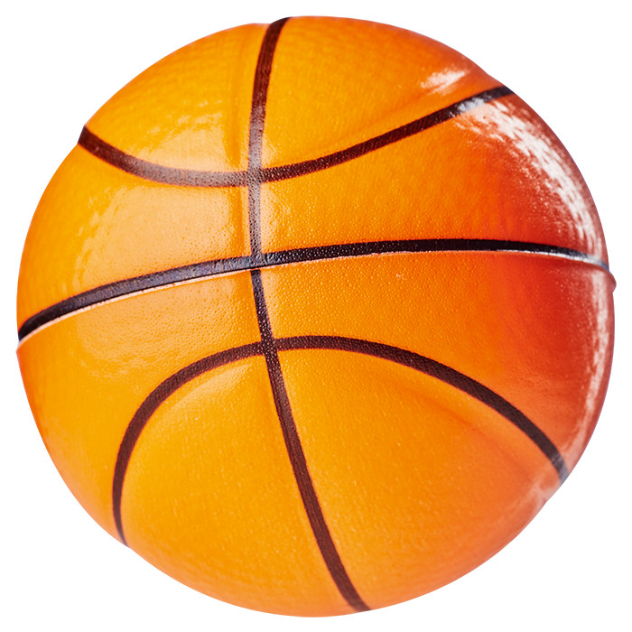 Basketball Ball Shaped Stress Ball - Orange