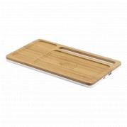 Tankul Desk Organiser With Wireless Charger - Natural