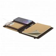 Toskan Notebook With Wireless Charger - Natural