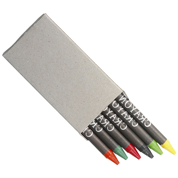 Crayons in Recycled Box Set of 6 - Neutral