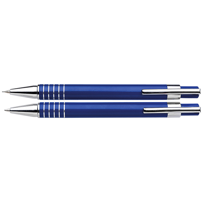 Lacquered Barrel Matching Ballpoint Pen and Clutch Pencil Se