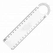 15cm Ruler with Protractor - Neutral