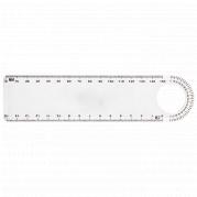 15cm Ruler with Protractor - Neutral