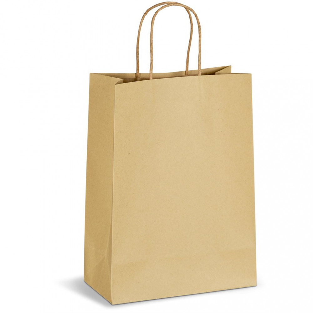 Ecological Digital Print Midi Paper Gift Bag 150gsm - Natural