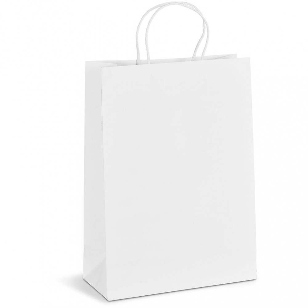 Animated Digital Print Maxi Paper Gift Bag 200gsm - Solid White