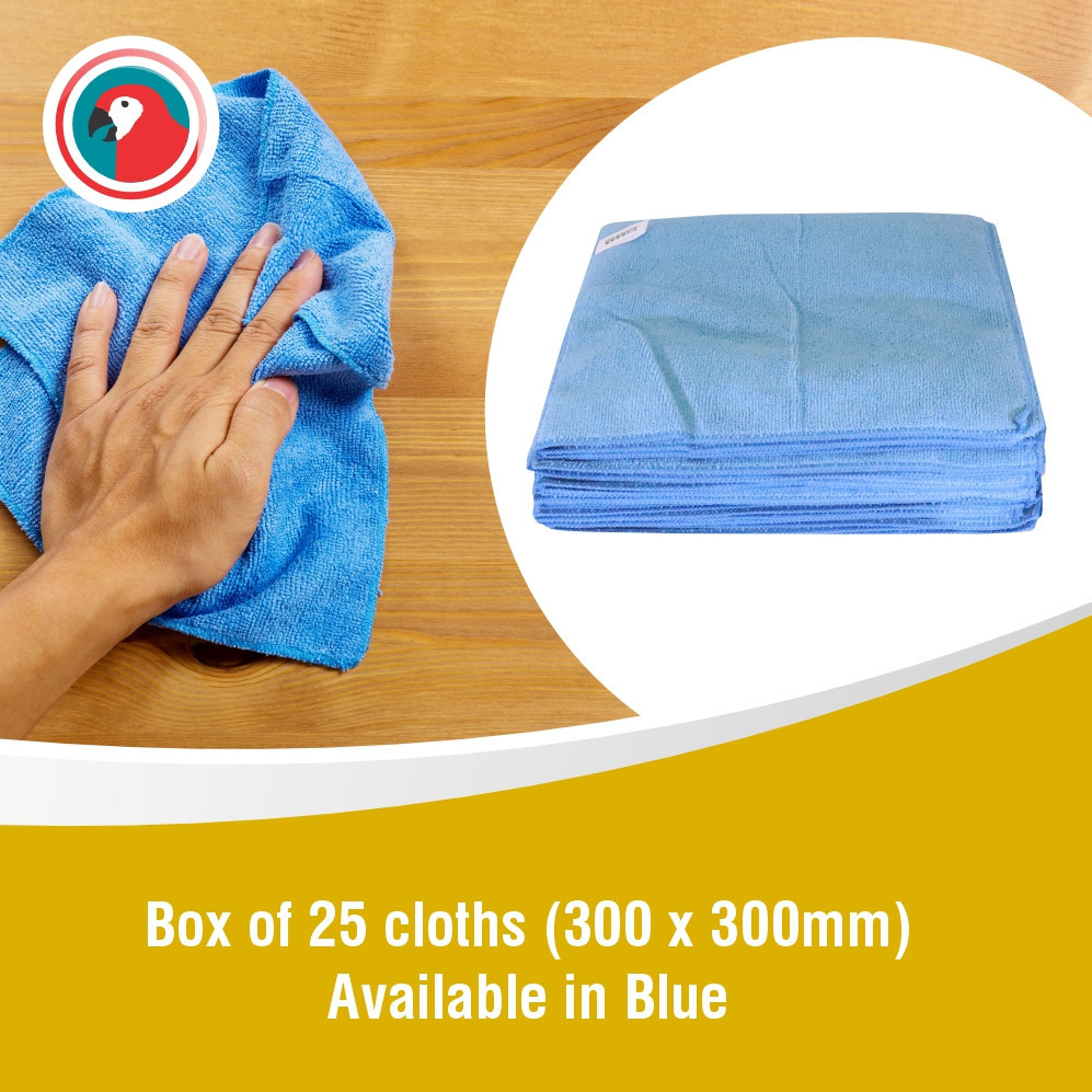 Micro Fibre Cloth Blue 280gsm (Box of 25)