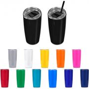 Daytona Plastic 2-in-1 Double-Wall Tumbler & Straw - 600ml