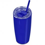 Daytona Plastic 2-in-1 Double-Wall Tumbler & Straw - 600ml