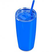 Daytona Plastic 2-in-1 Double-Wall Tumbler & Straw - 600ml