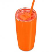 Daytona Plastic 2-in-1 Double-Wall Tumbler & Straw - 600ml