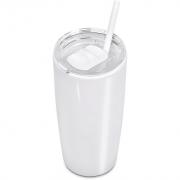 Daytona Plastic 2-in-1 Double-Wall Tumbler & Straw - 600ml