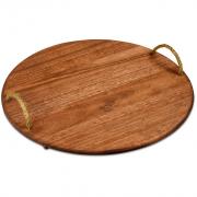 Homegrown Large Round Hardwood Food Platter