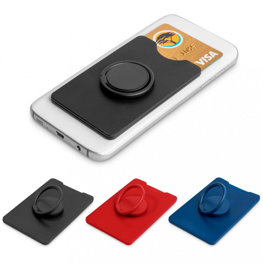 Axial Phone Card Holder, Ring Grip & Phone Stand