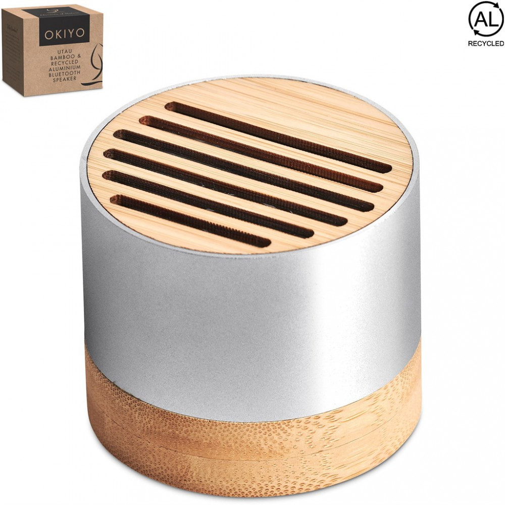 Utau Bamboo & Recycled Aluminium Bluetooth Speaker