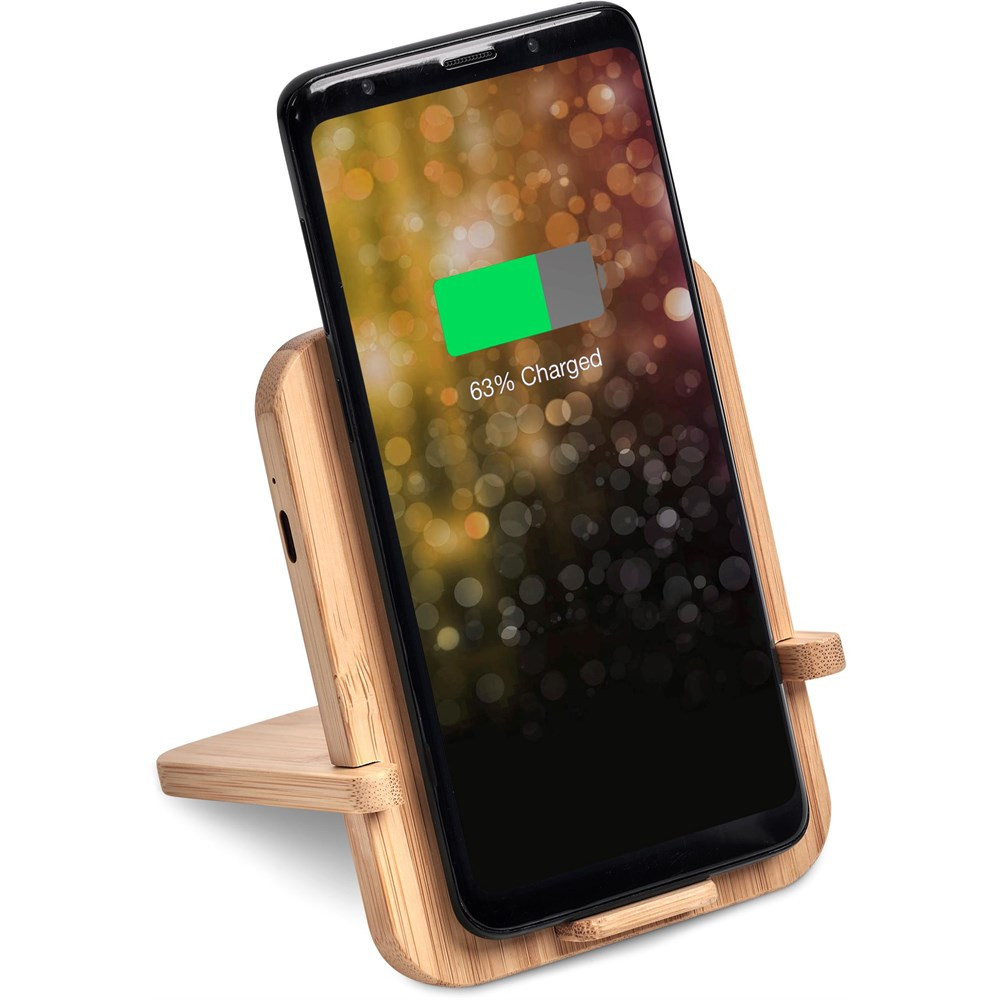 Noryoku Bamboo Wireless Charging Phone Stand