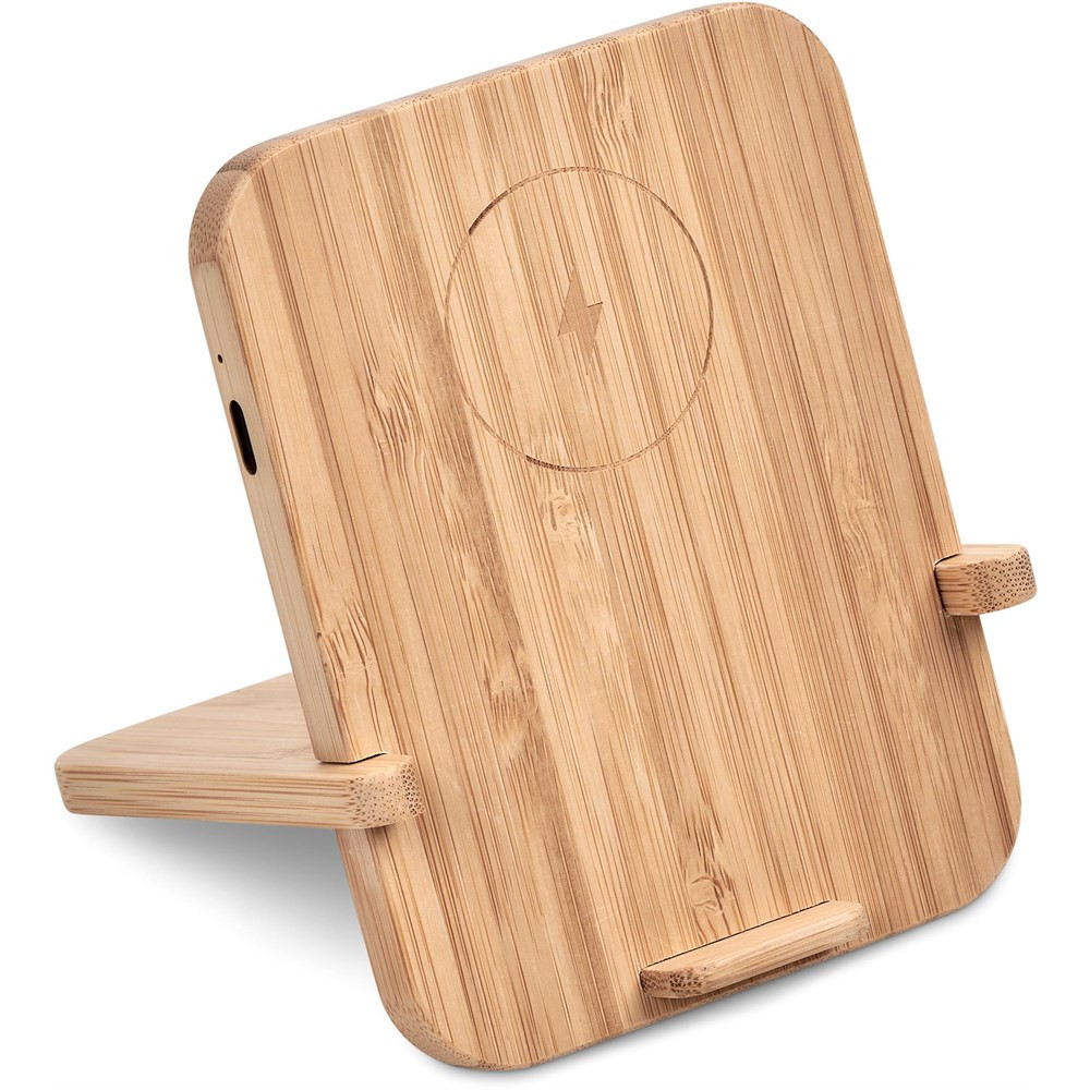 Noryoku Bamboo Wireless Charging Phone Stand