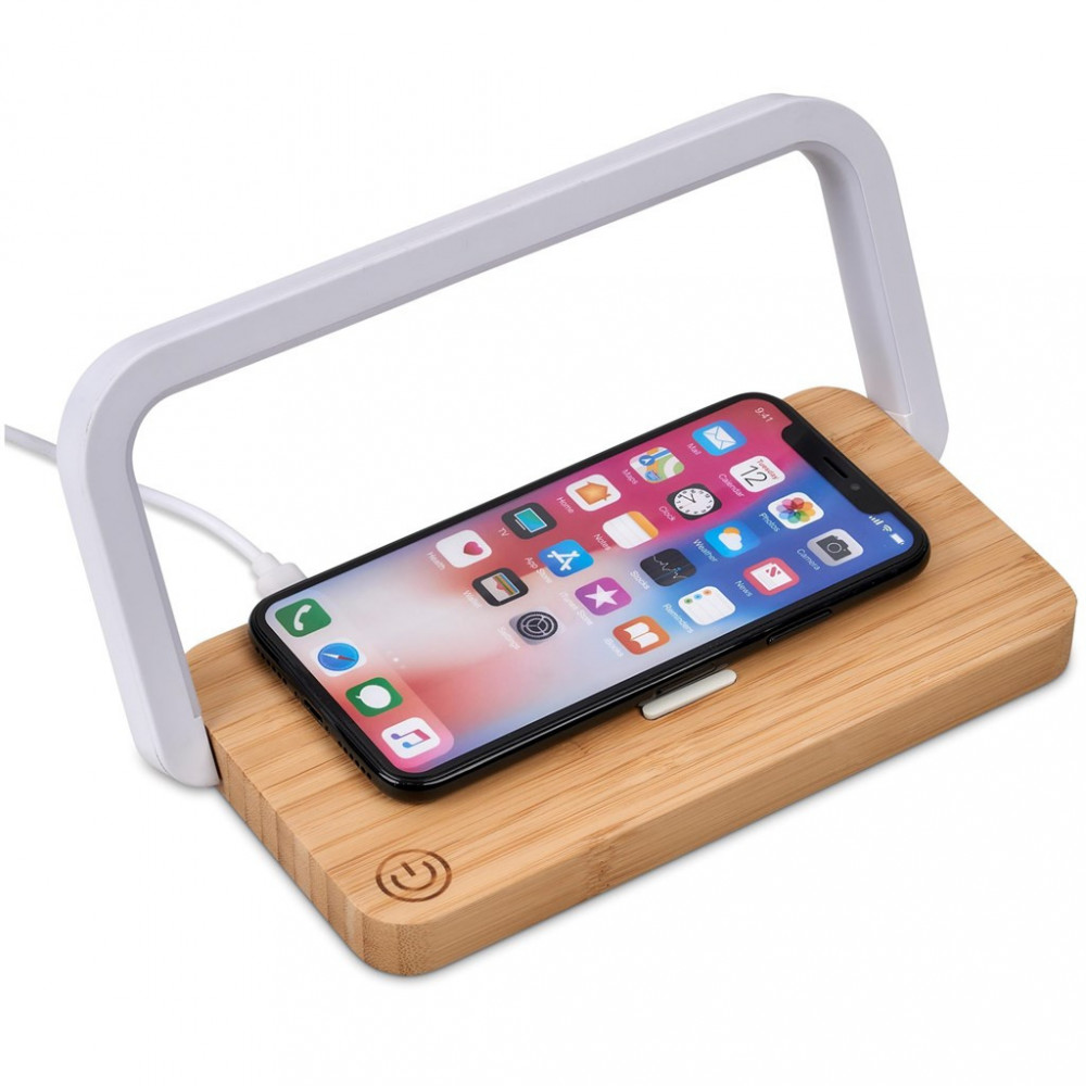 Yoru Bamboo Wireless Charger & Night Light