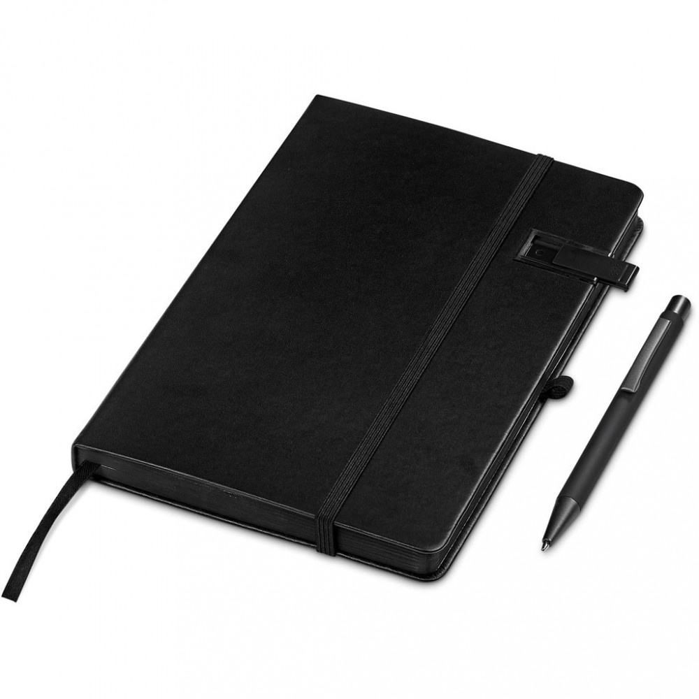 Billenium Flash Drive Notebook & Pen Set - 8GB