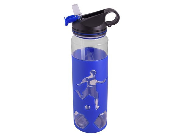 Soccer Waterbottle-Royal Blue