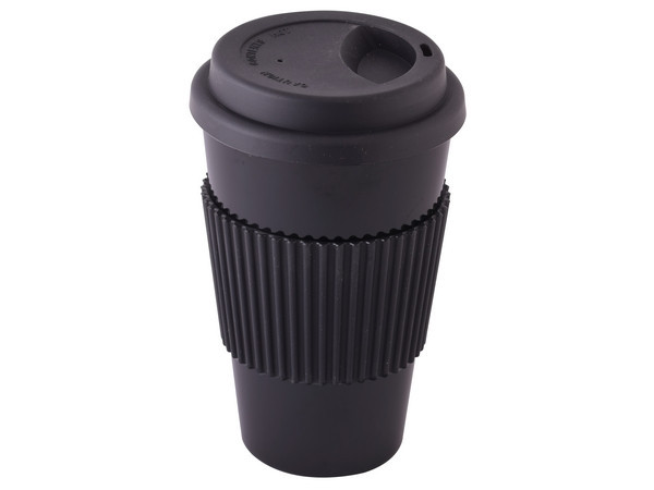 Bamboo 350ml Coffee Mug - Black