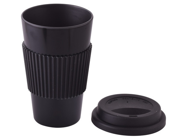 Bamboo 350ml Coffee Mug - Black