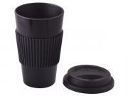 Bamboo 350ml Coffee Mug - Black