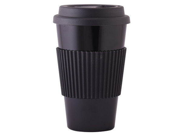 Bamboo 350ml Coffee Mug - Black