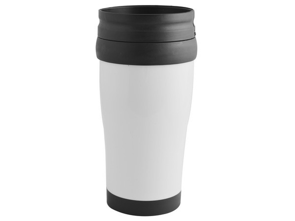 Plastic Carry Mug - White