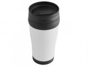 Plastic Carry Mug - White