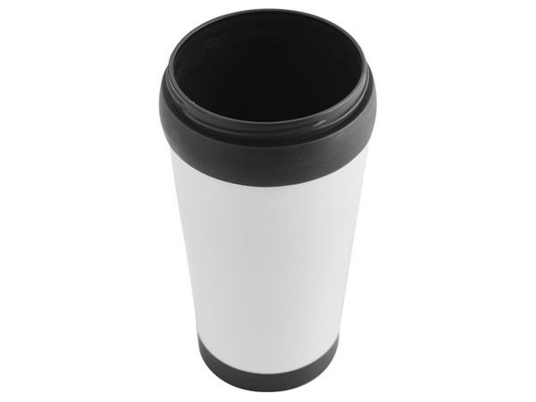 Plastic Carry Mug - White