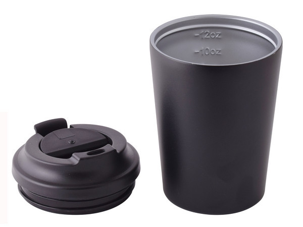 350ml Stealth Double Wall Coffee Cup - Black