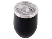 300ml Double Wall Coffee / Wine Tumbler - Black