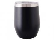 300ml Double Wall Coffee / Wine Tumbler - Black