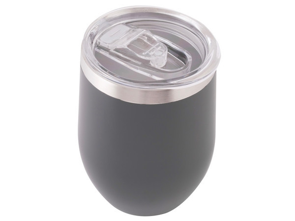 300ml Double Wall Coffee / Wine Tumbler - Grey