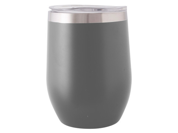 300ml Double Wall Coffee / Wine Tumbler - Grey