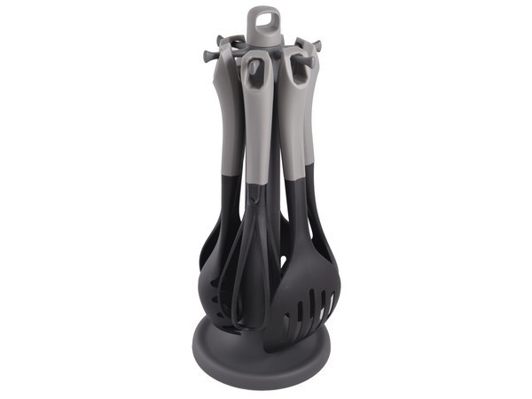 6-Piece Kitchen Utensils & Rotating Stand