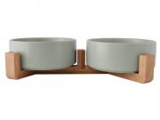 2-Piece Pet Bowl & Stand