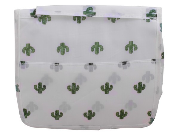 Velcro Hanging Toiletry Bag (Cactus Print)