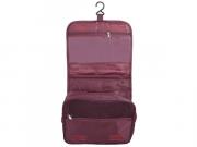 Velcro Hanging Toiletry Bag - Maroon