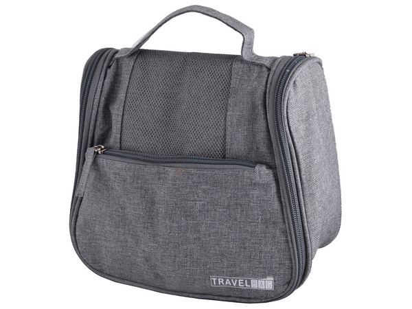 Hanging Toiletry Bag - Grey