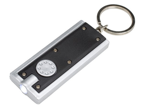 Rectangle Torch Keyring - Black