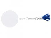 Acrylic Keychain with Tassles - Blue