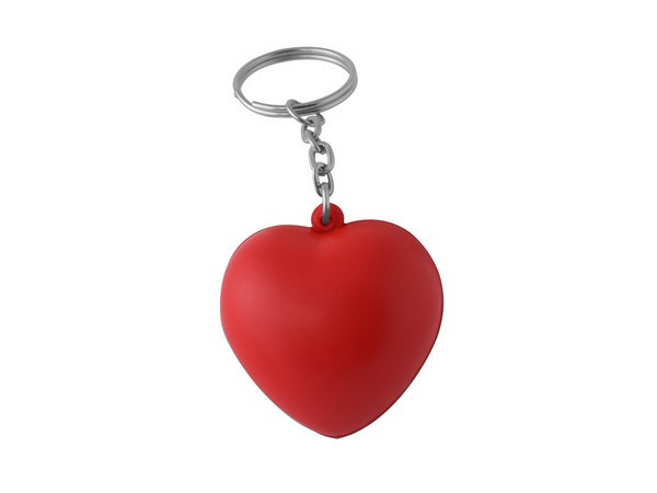 Heart Stress Ball Keyring