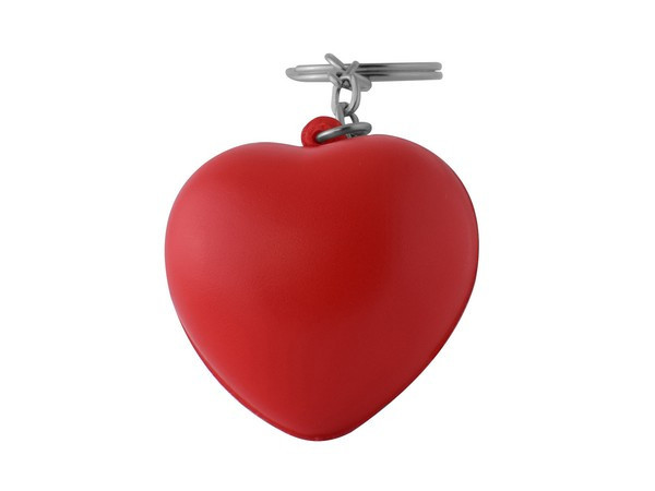 Heart Stress Ball Keyring