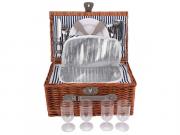 4-Person Wicker Picnic Basket