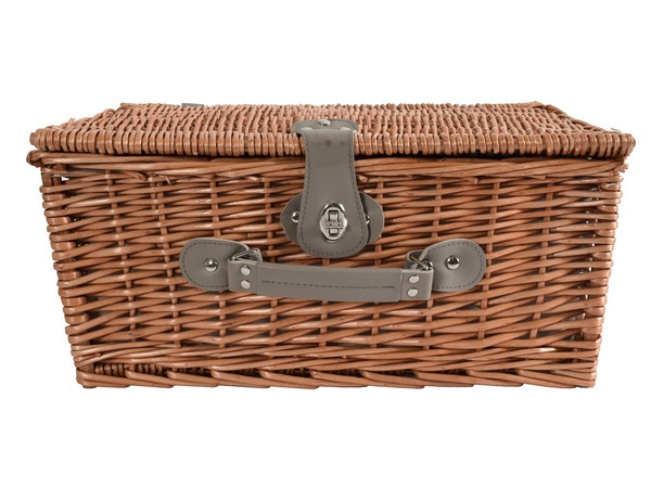 4-Person Wicker Picnic Basket